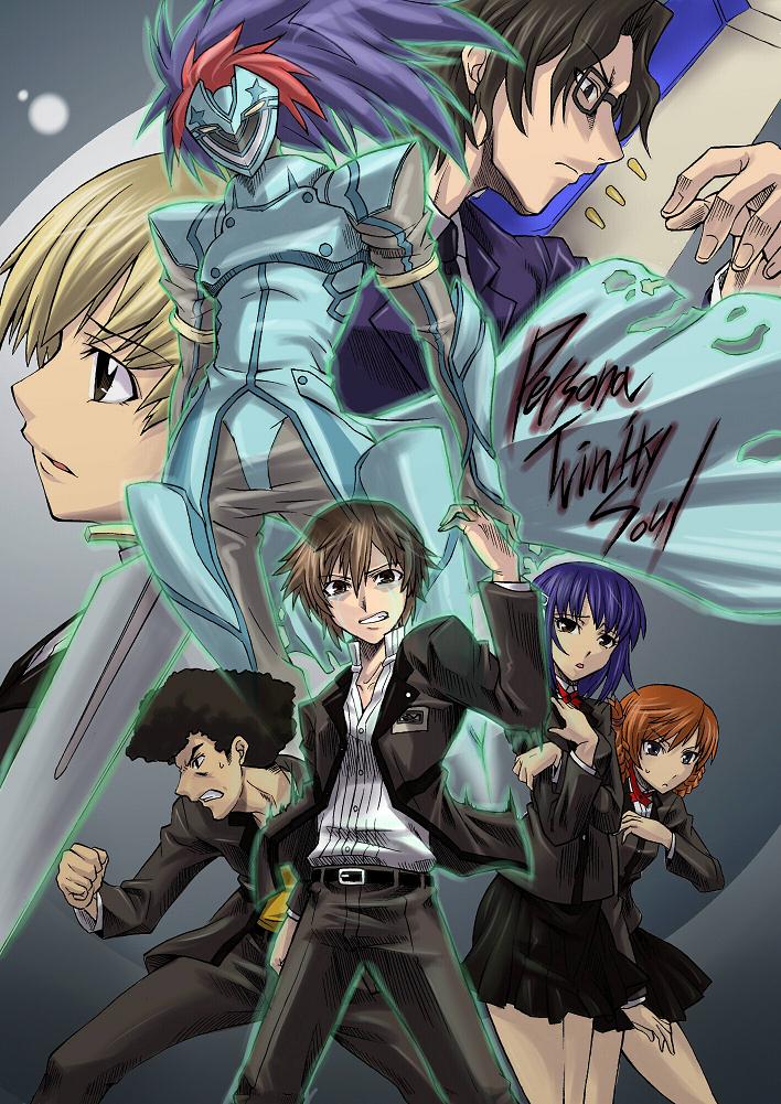 everyone, kanzato_jun, kanzato_ryou, kanzato_shin, kayano_megumi, morimoto_kanaru, persona, persona_trinity_soul