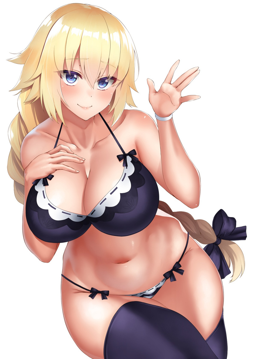 1girl, asakura_kukuri, bangs, blonde_hair, blue_eyes, blush, braid, breasts