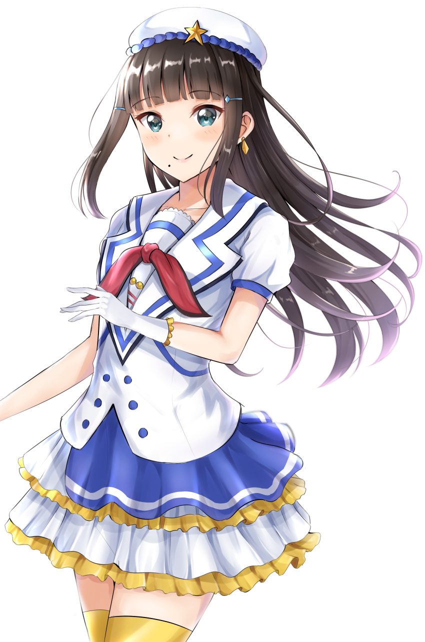 1girl, absurdres, aozora_jumping_heart, bangs, blue_eyes, blunt_bangs, blush, brown_hair