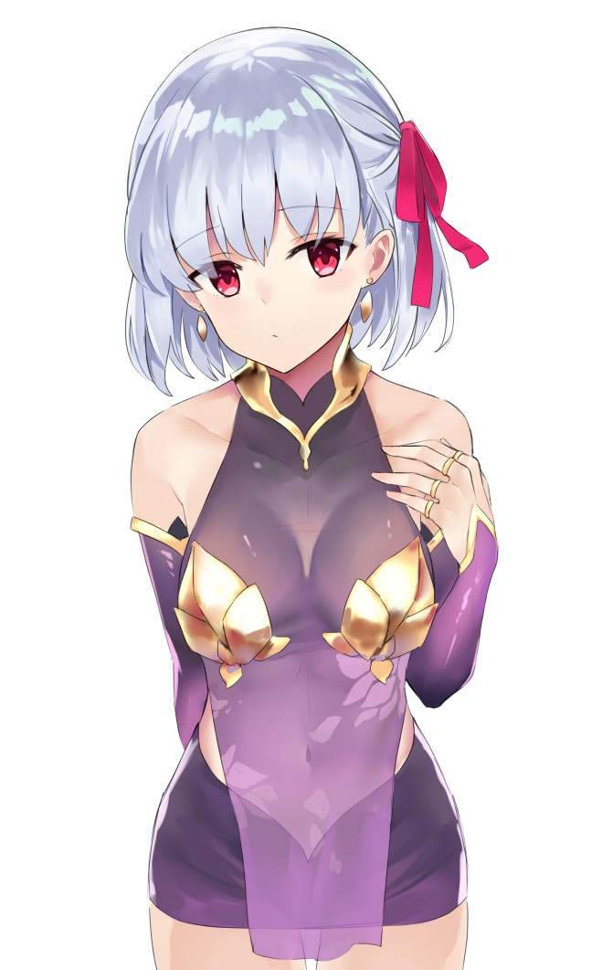 1girl, bangs, bare_shoulders, blush, breasts, closed_mouth, collarbone, covered_navel