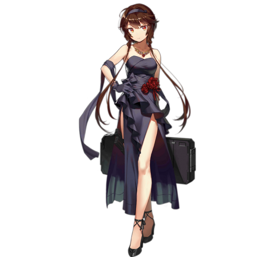 1girl, ahoge, alternate_costume, alternate_hairstyle, arm_behind_back, bangs, black_footwear, blush