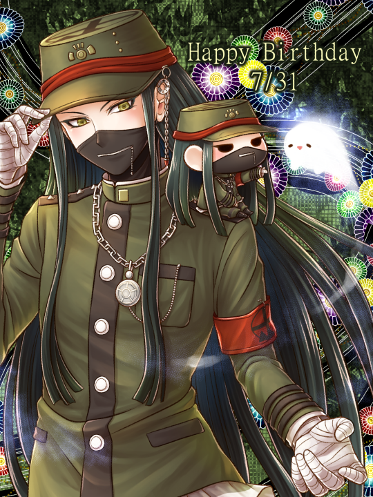 1boy, androgynous, armband, bandage, bandaged_hands, bandages, character_doll, dangan_ronpa