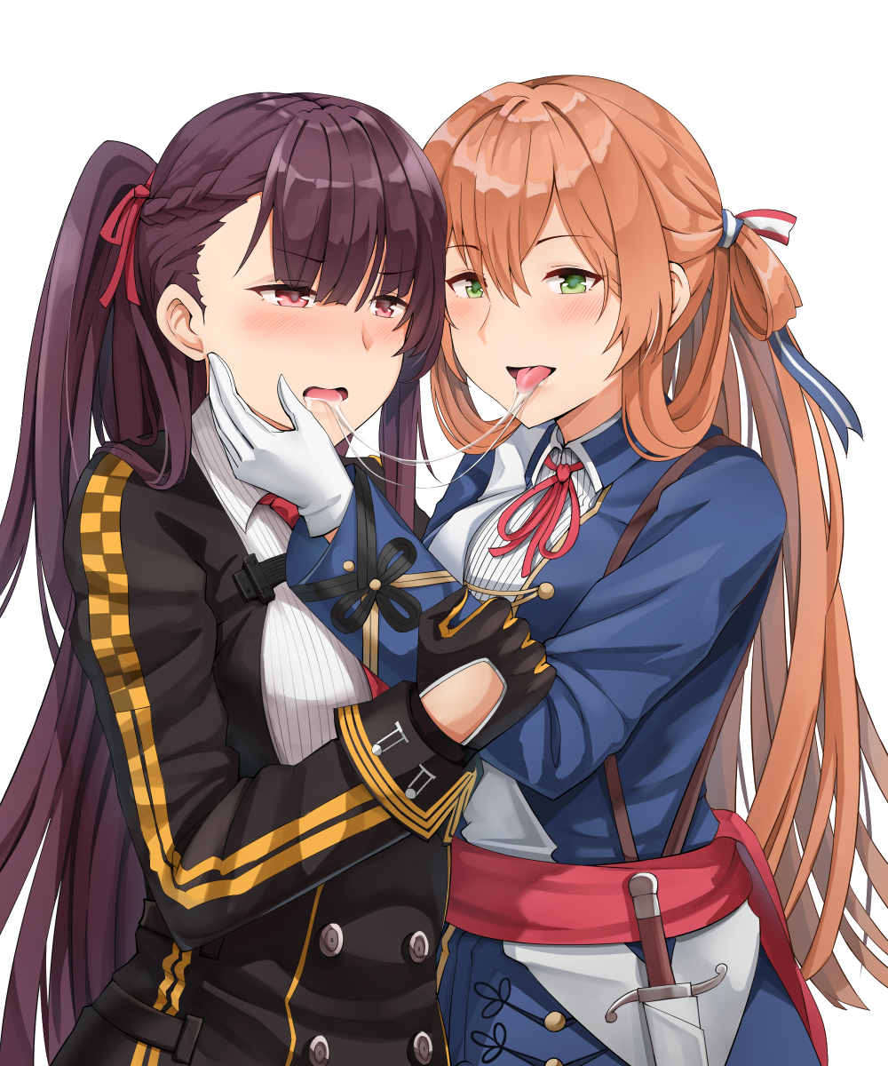 bangs, black_skirt, blazer, blush, breasts, brown_hair, commentary, eyebrows_visible_through_hair
