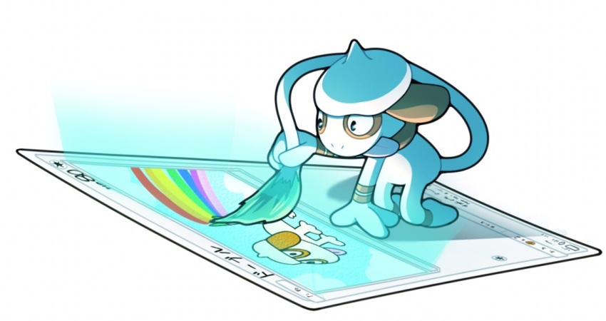 all_fours, card, character_name, commentary_request, creature, drawing, eagle_(pixiv8177028), full_body