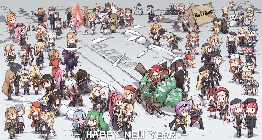 >_<, <|>_<|>, 0_0, 404_(girls_frontline), 6+girls, :3, :d, :o, a_bao, aa-12_(girls_frontline), absurdres, afterimage, ahoge, ak-12_(girls_frontline), ak47_(girls_frontline), alcohol, alternate_hair_color, an-94_(girls_frontline), anger_vein, angry, animal, animal_ears, animal_hat, antlers, arm_warmers, asymmetrical_legwear, axe, back_bow, bandana, bangs, bare_shoulders, basket, beanie, bear, beer, bell, bell_choker, belt, beret, beretta_model_38_(girls_frontline), black_dress, black_footwear, black_gloves, black_hair, black_hairband, black_headwear, black_jacket, black_legwear, black_neckwear, black_pants, black_skirt, blonde_hair, blue_footwear, blue_hairband, blue_headwear, blue_jacket, blue_ribbon, blue_sailor_collar, blue_skirt, blunt_bangs, blush, blush_stickers, boots, bottle, bow, braid, braided_bun, breasts, brown_footwear, brown_gloves, brown_hair, brown_jacket, brown_pants, brown_skirt, bunny_hair_ornament, buttons, cabbie_hat, campfire, camping, candy, cape, cat_ears, cat_tail, catapult, cheering, choker, christmas_tree, clapping, closed_eyes, closed_mouth, clothes_around_waist, coat, colt_m1873_(girls_frontline), commentary_request, cross, cross-laced_footwear, cross_hair_ornament, crossed_arms, cup, cz-75_(girls_frontline), detached_sleeves, dinergate_(girls_frontline), double_bun, dress, drinking, drinking_glass, empty_eyes, eyewear_on_head, facing_away, fal_(girls_frontline), ferret, fingerless_gloves, five-seven_(girls_frontline), fn-49_(girls_frontline), fn_fnc_(girls_frontline), food, fox_ears, fox_tail, frilled_dress, frilled_headband, frilled_skirt, frills, fur-trimmed_gloves, fur-trimmed_hat, fur-trimmed_jacket, fur_hat, fur_trim, g11_(girls_frontline), g36_(girls_frontline), g36c_(girls_frontline), g41_(girls_frontline), girls_frontline, glasses, gloves, goggles, gold_trim, green_coat, green_hair, green_hairband, green_jacket, green_legwear, green_ribbon, green_tank_top, grizzly_mkv_(girls_frontline), gun, habit, hair_between_eyes, hair_bow, hair_flaps, hair_ornament, hair_ribbon, hairband, hairclip, hand_on_another's_head, hand_on_own_chest, hand_up, hands_on_hips, hands_together, happy_new_year, hat, hat_bow, headgear, headphones, highlights, highres, hitchhiking, hk416_(girls_frontline), holding, holding_cup, holding_gun, holding_phone, holding_weapon, ice_cream, idw_(girls_frontline), igloo, ithaca_m37_(girls_frontline), iws-2000_(girls_frontline), jacket, jacket_around_waist, jacket_on_shoulders, japanese_clothes, juliet_sleeves, kalina_(girls_frontline), kar98k_(girls_frontline), kimono, knee_guards, kneehighs, ksg_(girls_frontline), lantern, large_breasts, lavender, lavender_hair, lee-enfield_(girls_frontline), leg_garter, light_blue_dress, light_brown_footwear, light_brown_hair, light_green_hair, loafers, lolita_fashion, lollipop, long_hair, long_ponytail, long_sleeves, low_ponytail, low_twintails, m14_(girls_frontline), m16a1_(girls_frontline), m1903_springfield_(girls_frontline), m1911_(girls_frontline), m4_sopmod_ii_(girls_frontline), m4a1_(girls_frontline), m950a_(girls_frontline), m99_(girls_frontline), maid_headdress, makarov_(girls_frontline), mary_janes, mdr_(girls_frontline), medal, mg5_(girls_frontline), military, military_hat, military_uniform, mini_hat, mini_top_hat, mk23_(girls_frontline), mosin-nagant_(girls_frontline), motion_lines, mp-446_viking_(girls_frontline), mp40_(girls_frontline), mp5_(girls_frontline), mp7_(girls_frontline), multicolored_hair, multiple_girls, multiple_tails, nagant_revolver_(girls_frontline), neck_ribbon, neckerchief, necktie, negev_(girls_frontline), new_year, ntw-20_(girls_frontline), obi, off_shoulder, one_side_up, open_clothes, open_mouth, orange_dress, orange_gloves, orange_hair, orange_hairband, ots-14_(girls_frontline), outdoors, oversized_animal, p38_(girls_frontline), p7_(girls_frontline), pants, pantyhose, paw_gloves, paw_pose, paws, peeking_out, phone, pink_hair, pkp_(girls_frontline), pleated_skirt, pointing, pom_pom_(clothes), ponytail, pout, pp-2000_(girls_frontline), ppk_(girls_frontline), pps-43_(girls_frontline), ppsh-41_(girls_frontline), puffy_short_sleeves, puffy_sleeves, purple_gloves, purple_sash, purple_shorts, qbz-95_(girls_frontline), qbz-97_(girls_frontline), recording, rectangular_eyewear, red_bandana, red_bow, red_cape, red_coat, red_gloves, red_headwear, red_jacket, red_neckwear, red_ribbon, red_scarf, red_skirt, red_star, red_sweater, redhead, reindeer_antlers, rfb_(girls_frontline), ribbon, ro635_(girls_frontline), s.a.t.8_(girls_frontline), sailor_collar, sandals, sash, scarf, shaded_face, shirt, shoes, short_hair, short_sleeves, shorts, shovel, shoveling, side_ponytail, silver_hair, simonov_(girls_frontline), single_braid, single_thighhigh, sitting, skirt, sleeping, sleeping_bag, sleeveless, sleeveless_coat, sleeveless_dress, sleeveless_turtleneck, smile, smirk, snow, snow_shelter, snowball, snowball_fight, snowman, snowmobile, spas-12_(girls_frontline), sr-3mp_(girls_frontline), st_ar-15_(girls_frontline), standing, sten_mk2_(girls_frontline), stg44_(girls_frontline), streaked_hair, striped, striped_bow, striped_hat, striped_legwear, striped_neckwear, striped_skirt, sunglasses, suomi_kp31_(girls_frontline), super_shorty_(girls_frontline), sv-98_(girls_frontline), svt-38_(girls_frontline), sweater, swept_bangs, tail, tent, thigh-highs, thigh_boots, thigh_strap, thompson/center_contender_(girls_frontline), thompson_submachine_gun_(girls_frontline), throwing, thunder_(girls_frontline), top_hat, torn_clothes, translated, tug, turtleneck, twin_braids, twintails, two_side_up, type_79_(girls_frontline), ump40_(girls_frontline), ump45_(girls_frontline), ump9_(girls_frontline), underbust, uniform, ushanka, v-shaped_eyebrows, vector_(girls_frontline), very_long_hair, vest, vz.61_(girls_frontline), wa2000_(girls_frontline), waitress, weapon, welrod_mk2_(girls_frontline), white_coat, white_gloves, white_hair, white_hairband, white_jacket, white_kimono, white_legwear, white_scarf, white_shirt, wide_sleeves, wine, wine_bottle, wine_glass, wrist_cuffs, xd, xo, yellow_belt, yellow_coat, yellow_gloves, yellow_sweater, ||_||