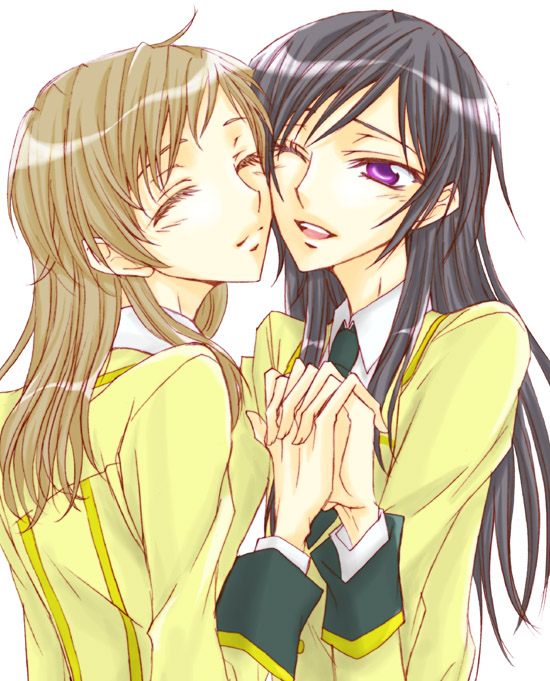 genderswap, lelouch_lamperouge, luluko, rollo_lamperouge, rolo_lamperouge, roloko, school_uniform