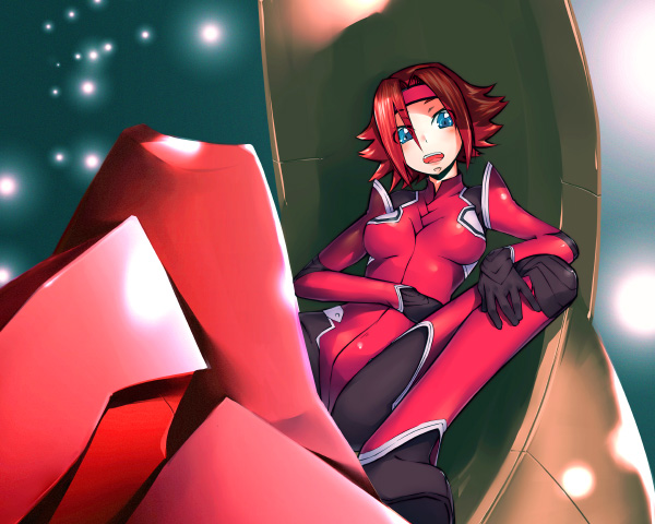 bodysuit, code_geass, guren_nishiki, kallen_stadtfeld, red_hair, redhead, short_hair, yukari_(konekonekozou)