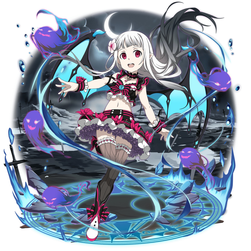 1girl, :d, alternate_color, alternate_costume, alternate_eye_color, alternate_hair_color, ankle_bow, bangs