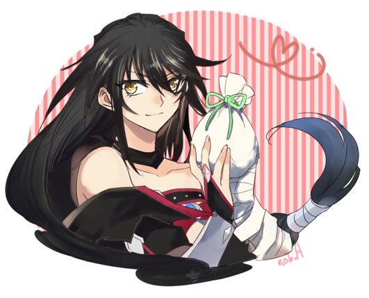 1girl, aonagi_(a-lot-of), bag, bandaged_arm, bandages, black_hair, bridal_gauntlets, collarbone
