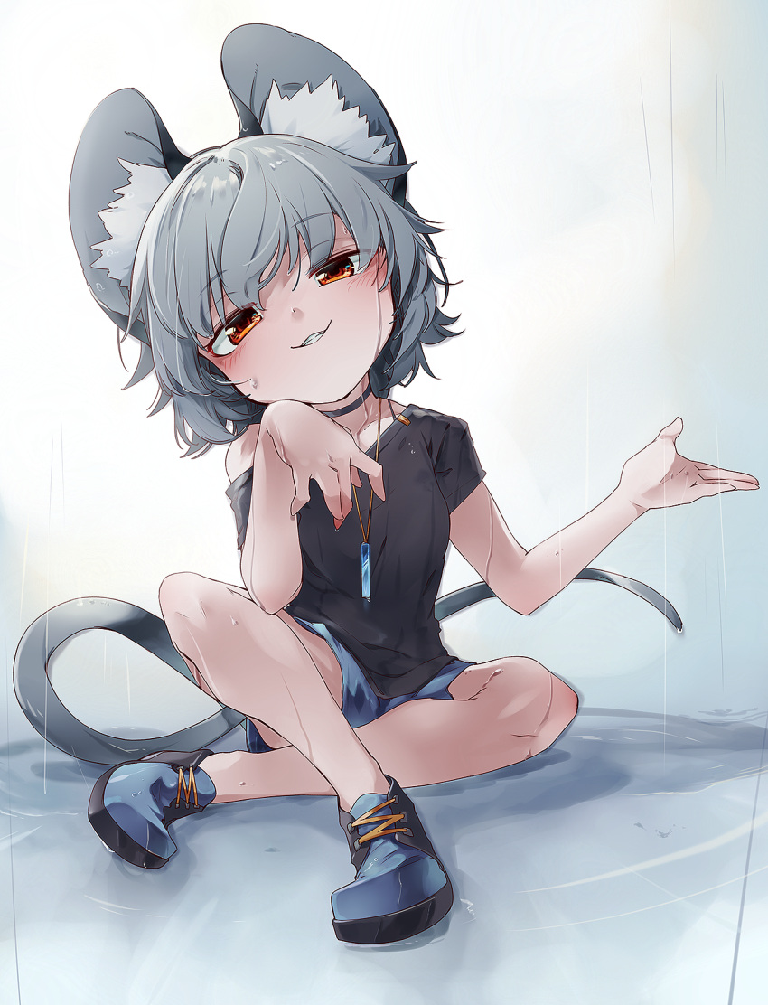1girl, alternate_costume, animal_ear_fluff, animal_ears, bangs, bare_arms, bare_legs, bare_shoulders