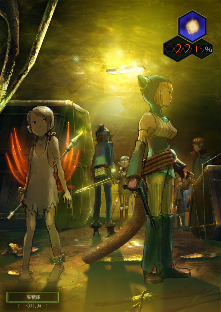 animal_hood, barefoot, black_hair, bracelet, breasts, breath_of_fire, breath_of_fire_v, cat_hood