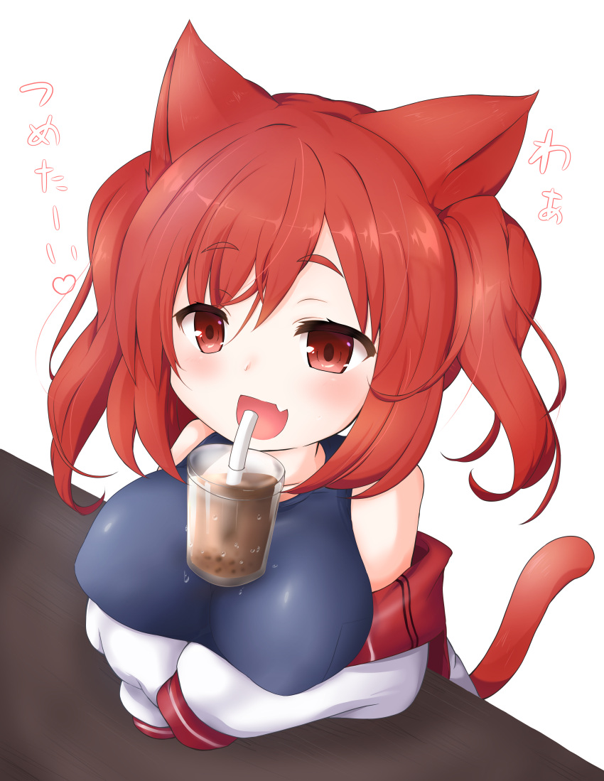 1girl, absurdres, animal_ears, arms_on_table, arms_under_breasts, azur_lane, bangs, bare_shoulders