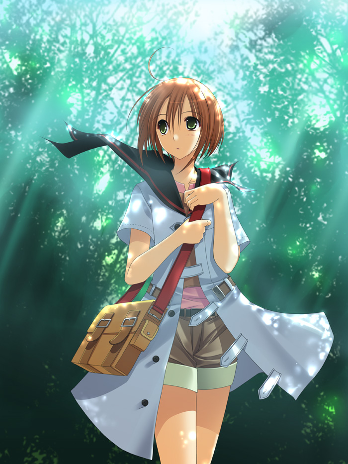 brown_hair, medic_(etrian), medic_(sekaiju), sekaiju_no_meikyuu, short_hair, shorts, takepon