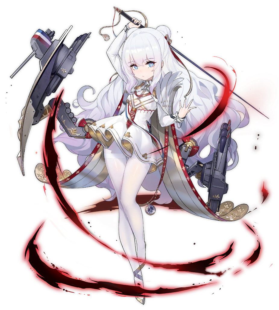 +_+, 1girl, analog_clock, arm_up, azur_lane, bangs, blue_eyes, bow