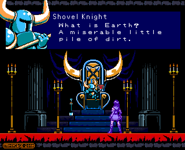 1boy, 1girl, bloodstained:_ritual_of_the_night, commentary, crossover, english_commentary, english_text, fake_screenshot