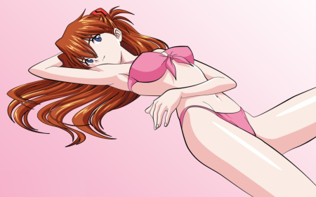 bikini, blue_eyes, hamaya_shin'ichi, hamaya_shinichi, lowres, lying, neon_genesis_evangelion, on_back
