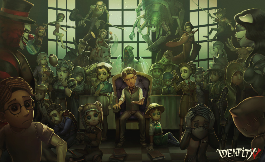 6+boys, 6+girls, absolutely_everyone, aesop_carl, backpack, bag, bane_(identity_v), biganiue