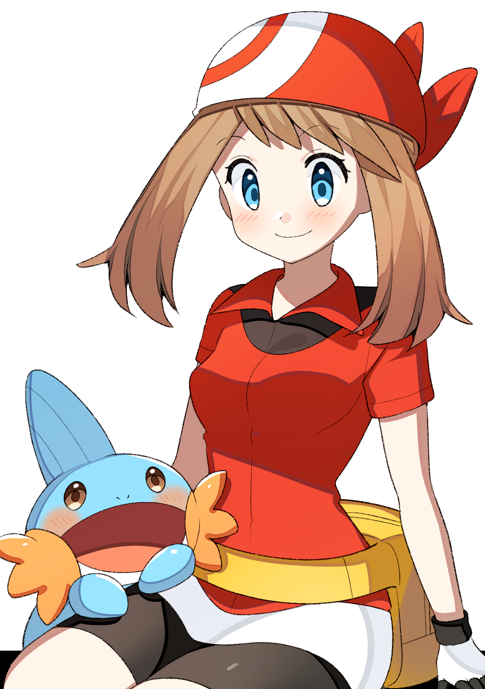 1girl, bike_shorts, black_shorts, blue_eyes, blush, brown_hair, closed_mouth, collared_jacket