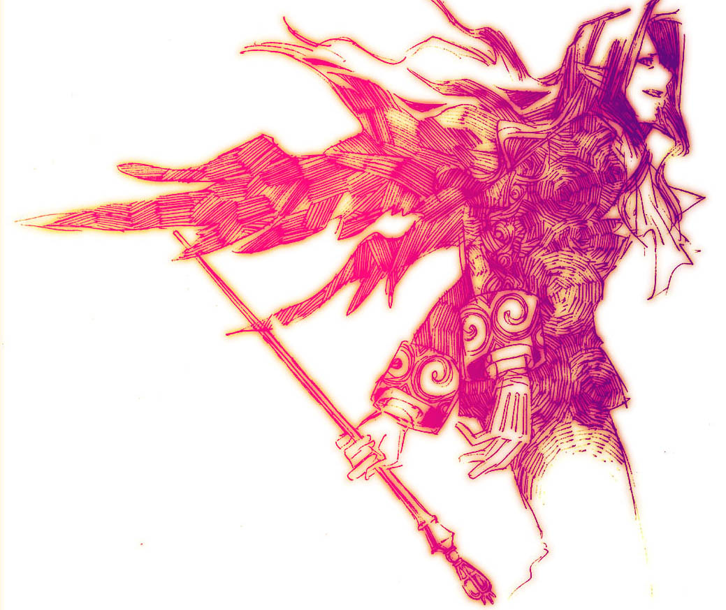 cape, count_of_monte_cristo, cravat, gankutsuou, gloves, gradient, long_hair, monochrome