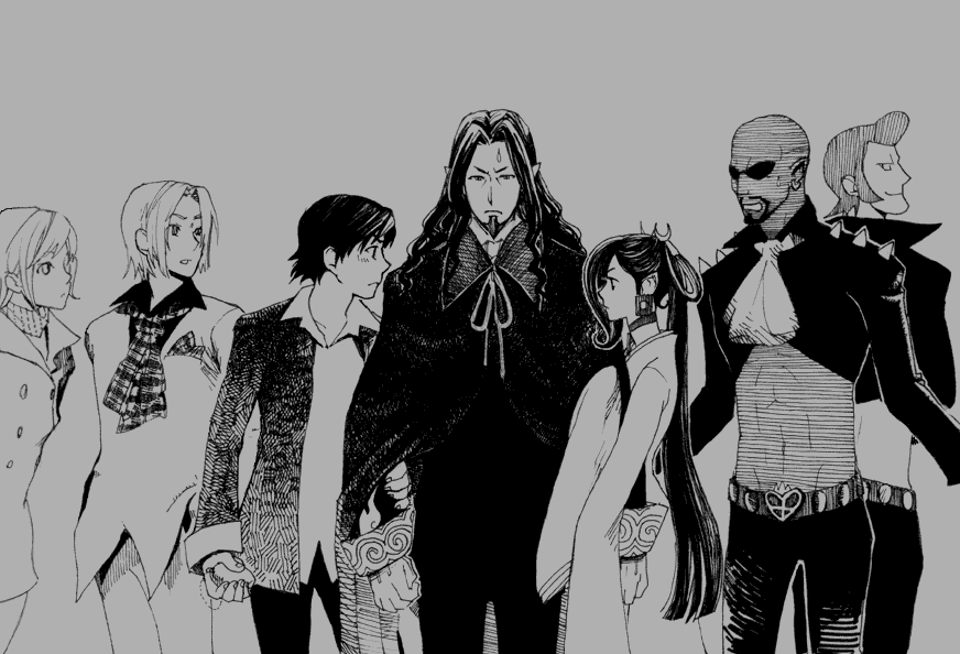 albert_de_morcerf, baptistin, bertuccio, count_of_monte_cristo, eugenie_danglars, franz_d'epinay, franz_d'epinay, gankutsuou, haydee, hirose