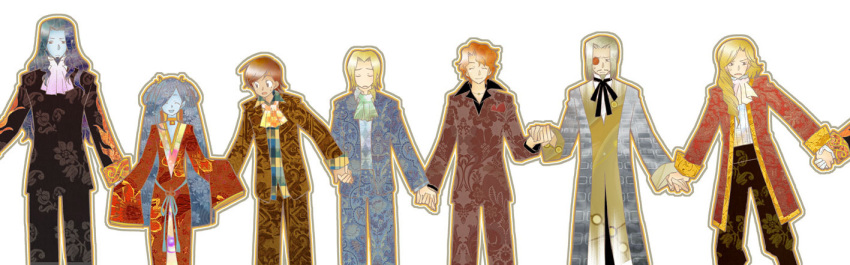 andrea_cavalcanti, count_of_monte_cristo, franz_d'epinay, franz_d'epinay, gankutsuou, gerard_de_villefort, haydee, height_difference