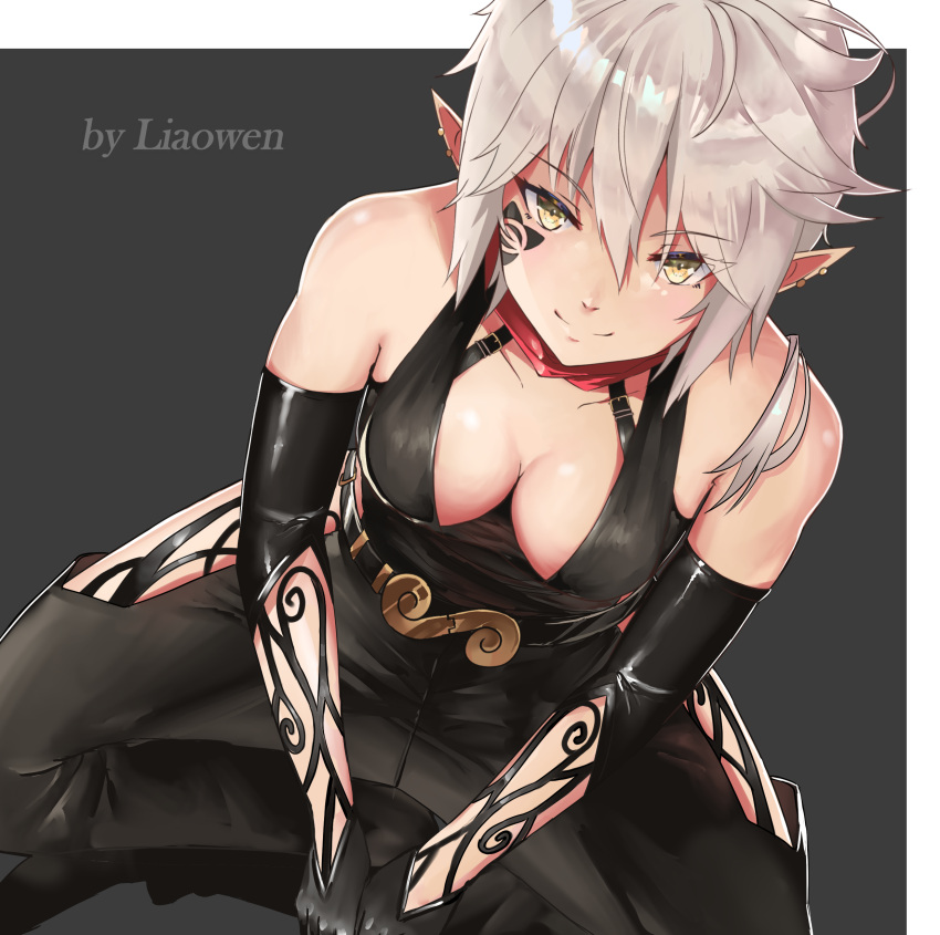 absurdres, artist_name, breasts, commentary, dungeon_and_fighter, earrings, highres, indian_style