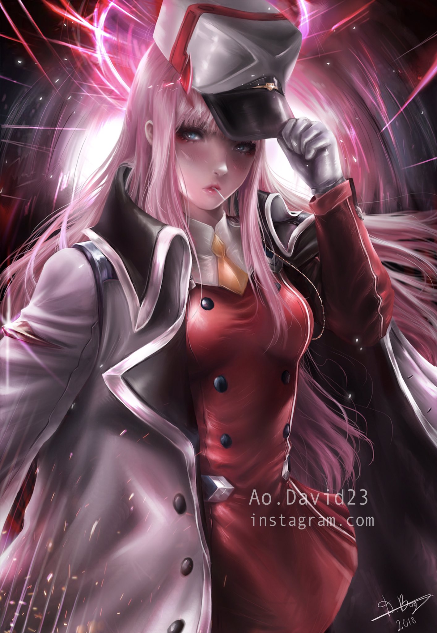1girl, aodavid23, arm_up, artist_name, blue_eyes, blush, breasts, buttons