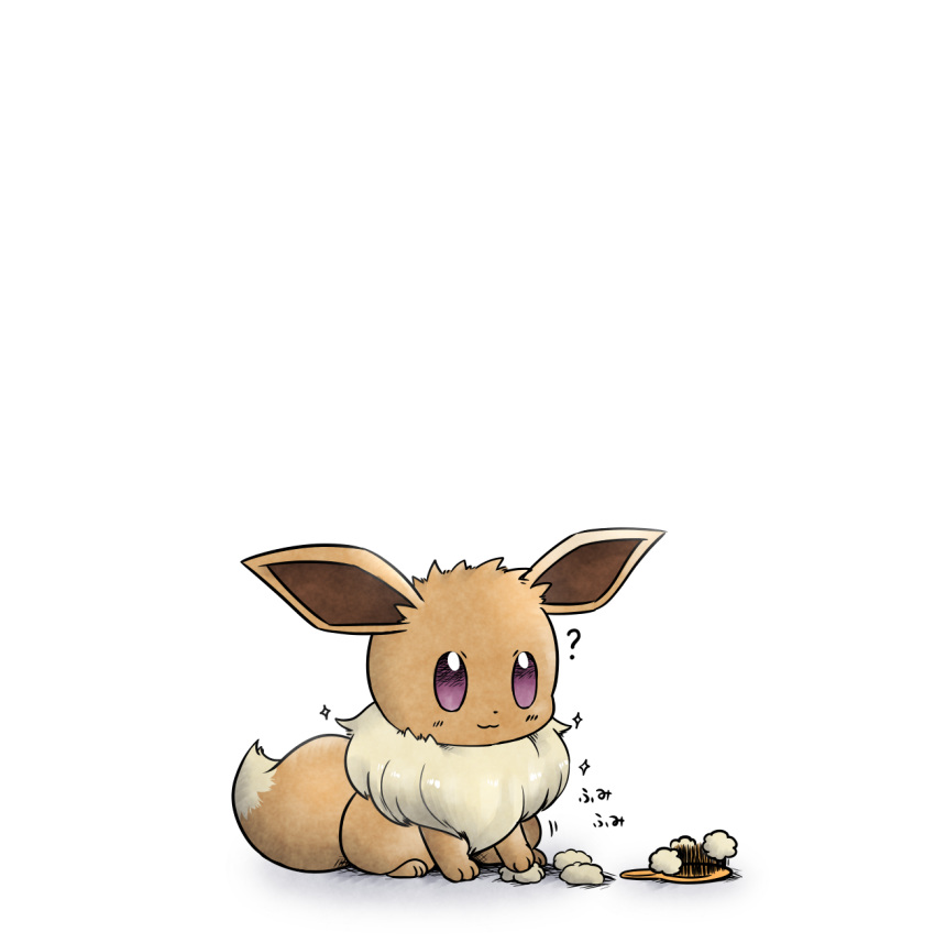 :3, ?, blush, brush, closed_mouth, creatures_(company), eevee, evolution_(specie)