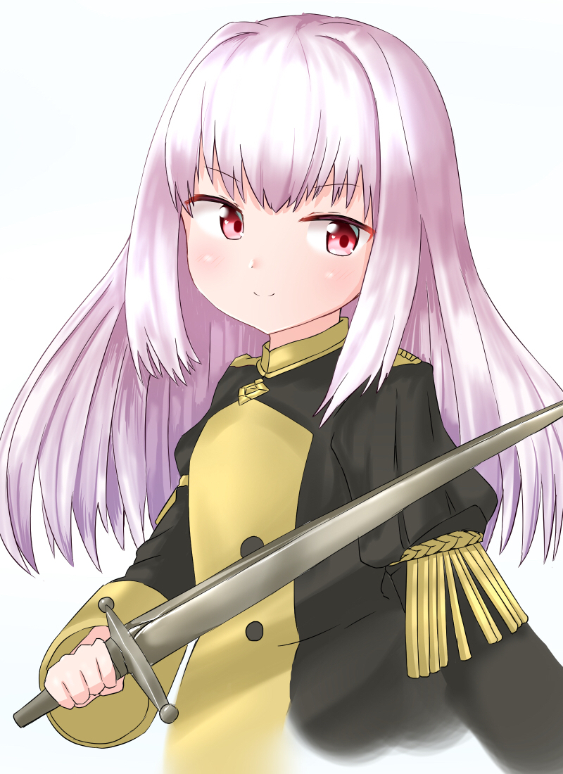 1girl, blush, epaulettes, fire_emblem, fire_emblem:_three_houses, lillian8710, long_hair, lysithea_von_cordelia