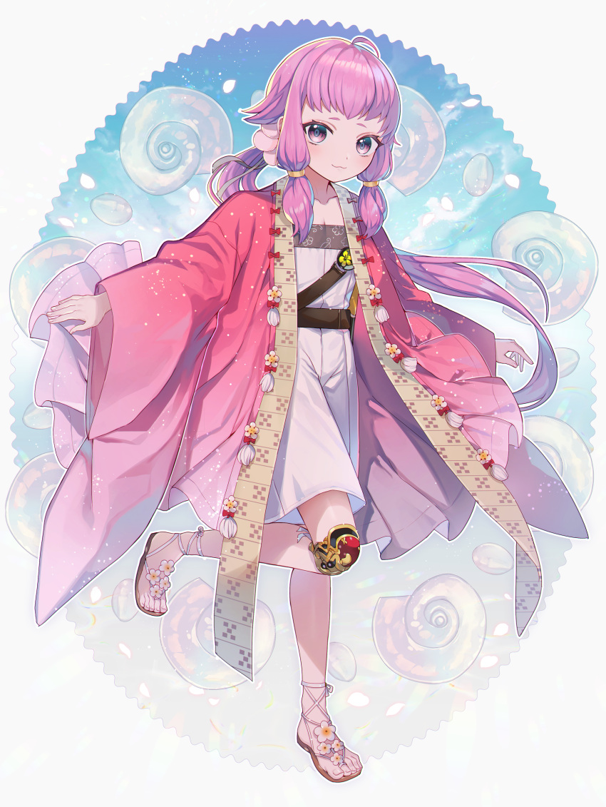 1boy, :3, abandon_ranka, belt, chatan_nakiri, flower, haori, highres