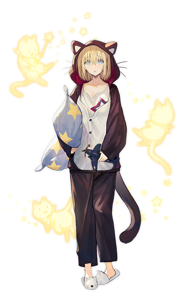 1girl, :o, aircraft, animal_hood, azur_lane, bataan_(azur_lane), blonde_hair, blue_eyes