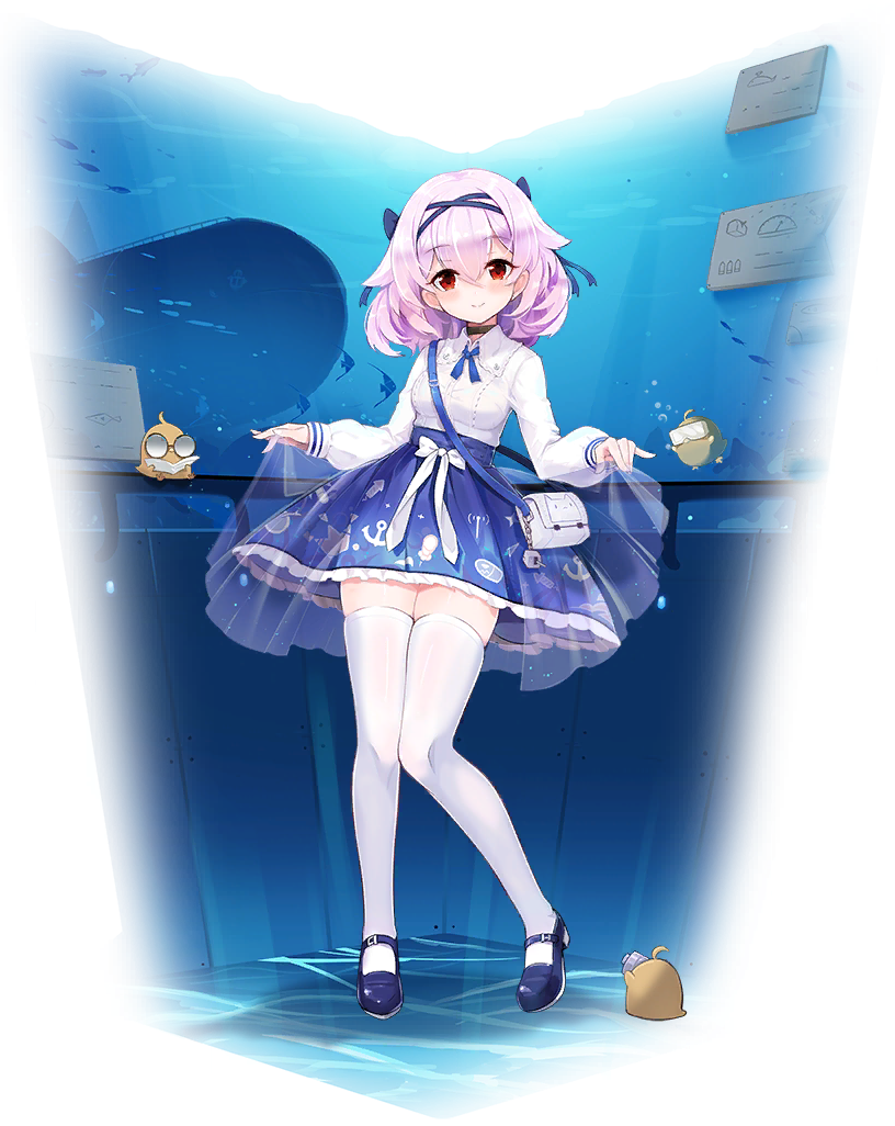 1girl, anchor, artist_request, aylwin_(azur_lane), azur_lane, black_choker, blue_skirt, blush