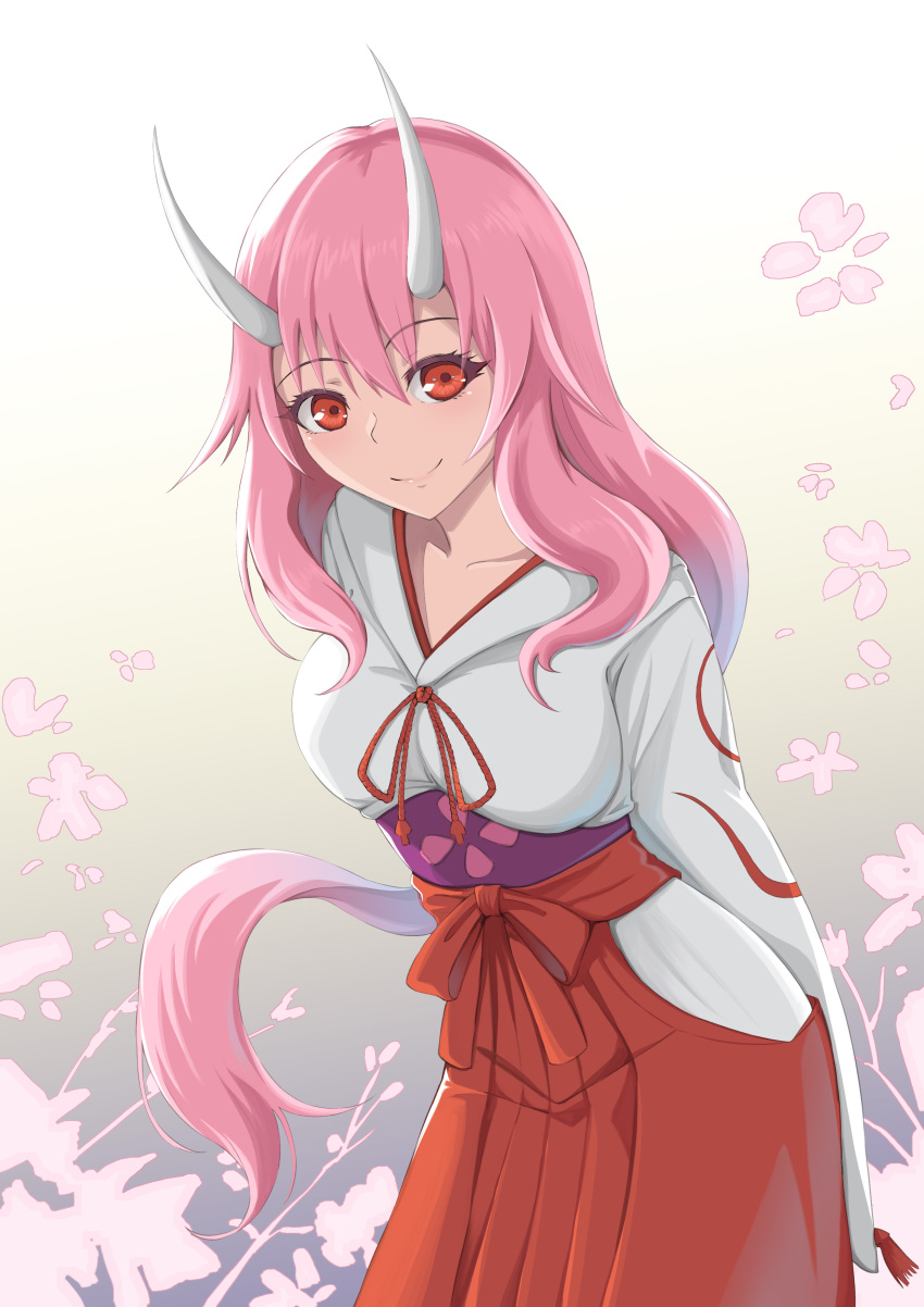 1girl, absurdres, arms_behind_back, bangs, breasts, closed_mouth, collarbone, eyebrows_visible_through_hair