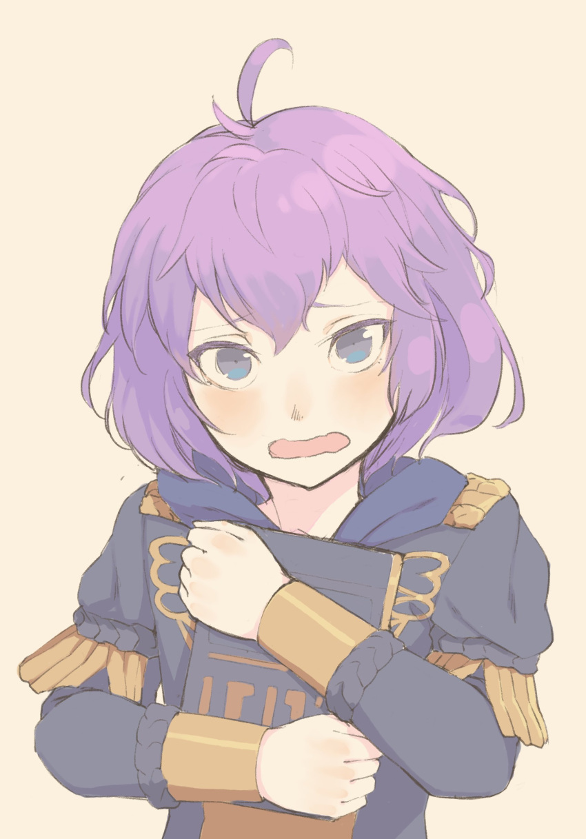 1girl, absurdres, ahoge, bernadetta_von_larvey, blush, book, fire_emblem, fire_emblem:_three_houses