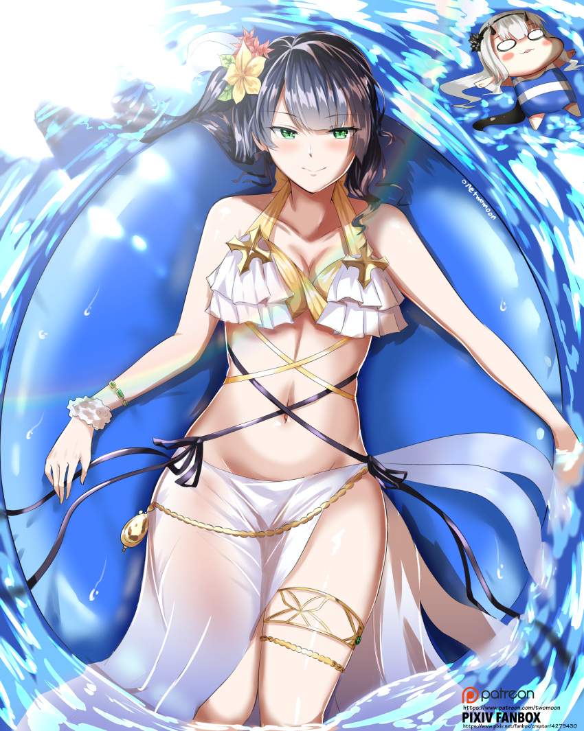 absurdres, bellona_(epic7), bikini, breasts, epic7, green_eyes, highres, long_hair