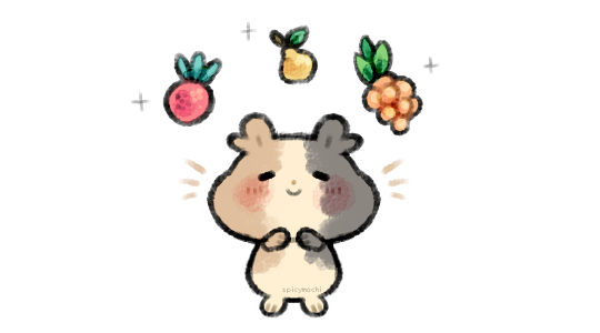1other, animal, berries, berry, blush, closed_eyes, creatures_(company), cute