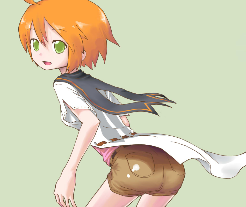 brown_hair, medic_(etrian), medic_(sekaiju), orange_hair, sekaiju_no_meikyuu, short_hair, shorts