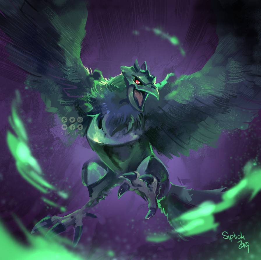 2019, armor, armored_animal, attack, corviknight, dated, energy, metallic