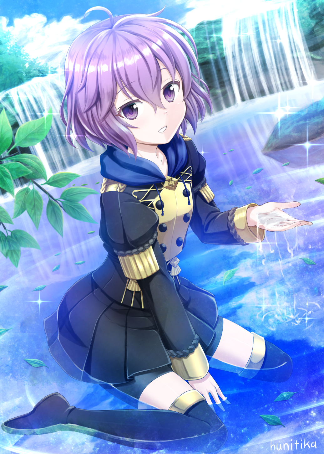 1girl, artist_name, bernadetta_von_varley, boots, cute, fire_emblem, fire_emblem:_three_houses, fire_emblem:_three_houses