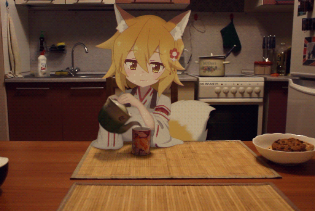 1girl, :3, animal_ear_fluff, animal_ears, animated, animated_gif, artist_name, blonde_hair