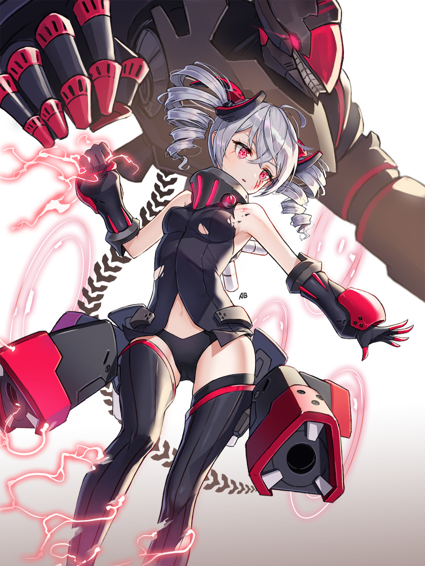 1girl, aliceblue, artist_name, bare_shoulders, black_legwear, black_leotard, breasts, bronya_zaychik