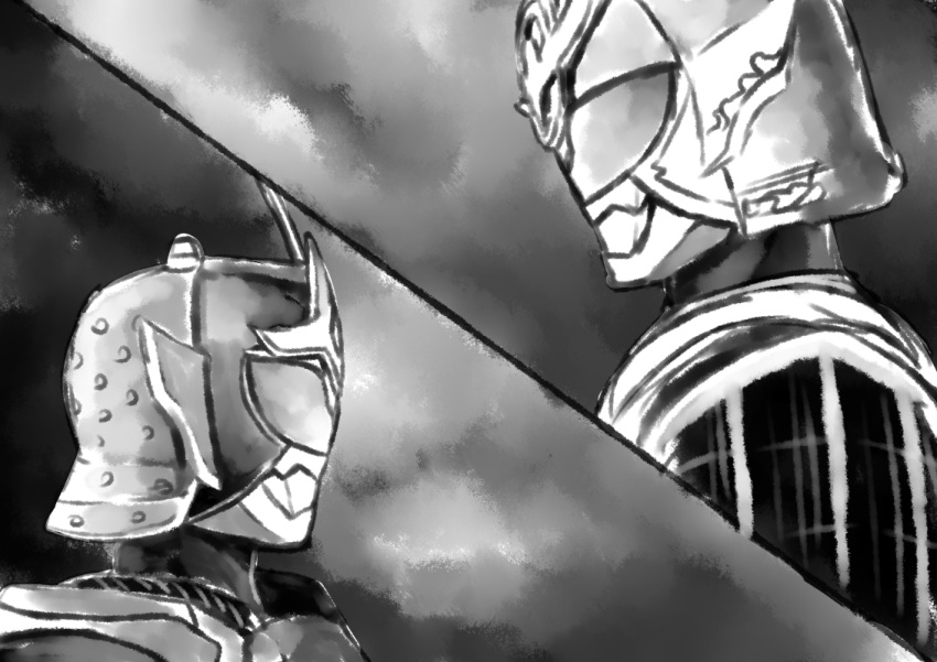 2boys, archer, armor, belt, dual_persona, emiya_shirou, fate/stay_night, fate/unlimited_blade_works