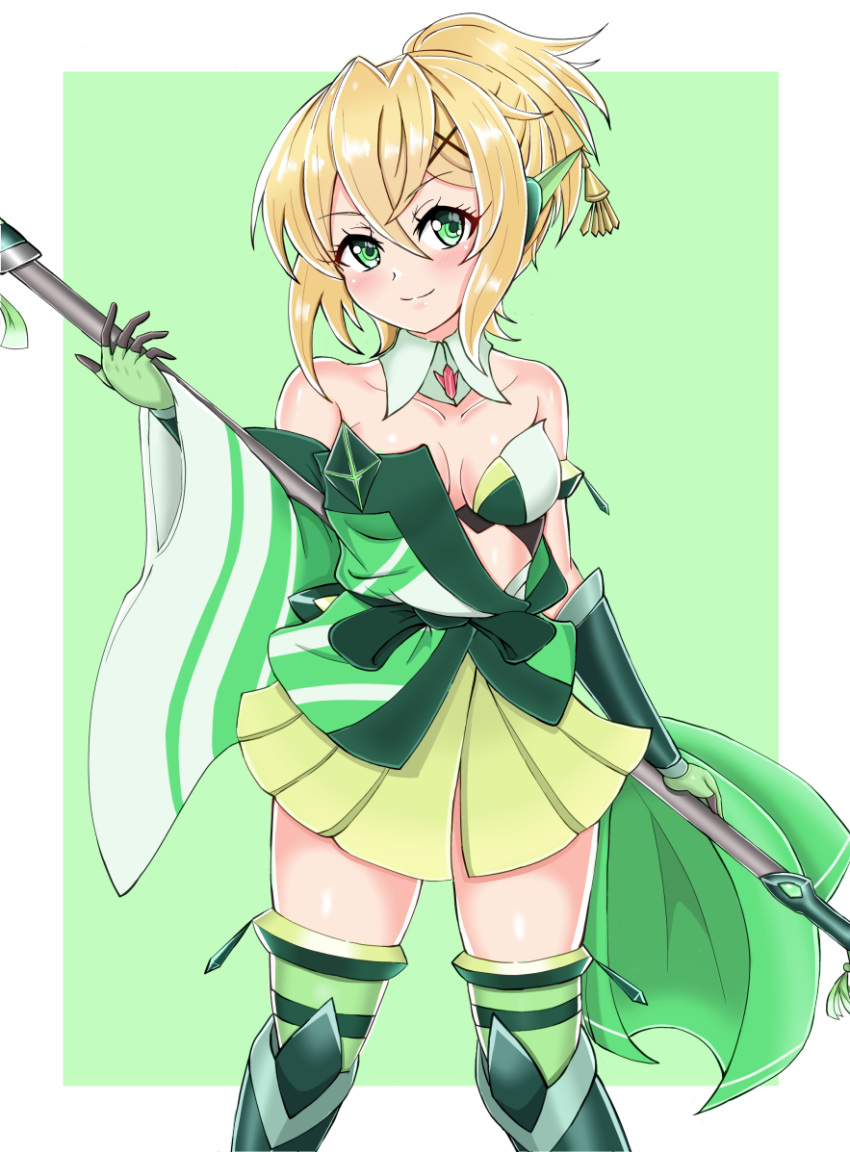 1girl, absurdres, akatsuki_kirika, blonde_hair, breasts, closed_mouth, freedom, gloves