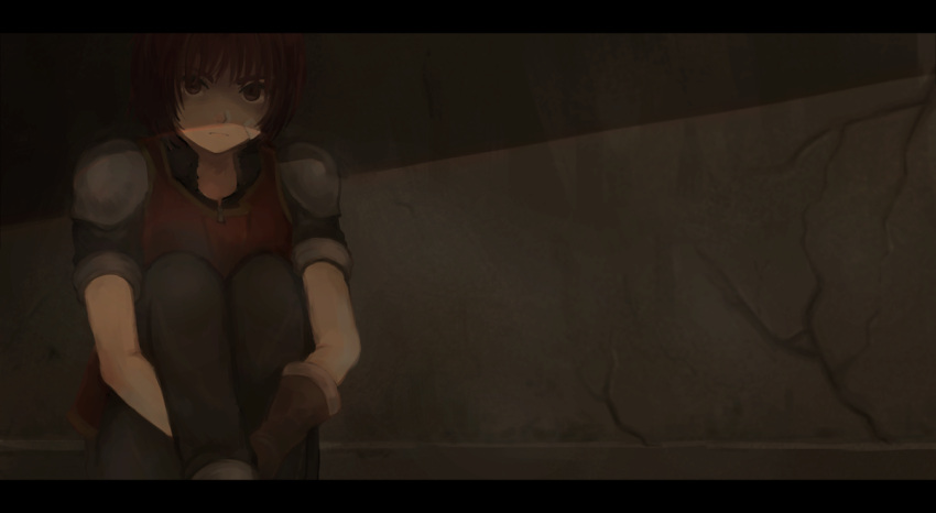 1girl, arc_the_lad_iii, bandages, cheryl_(arc_the_lad), closed_mouth, commentary_request, gloves, looking_at_viewer