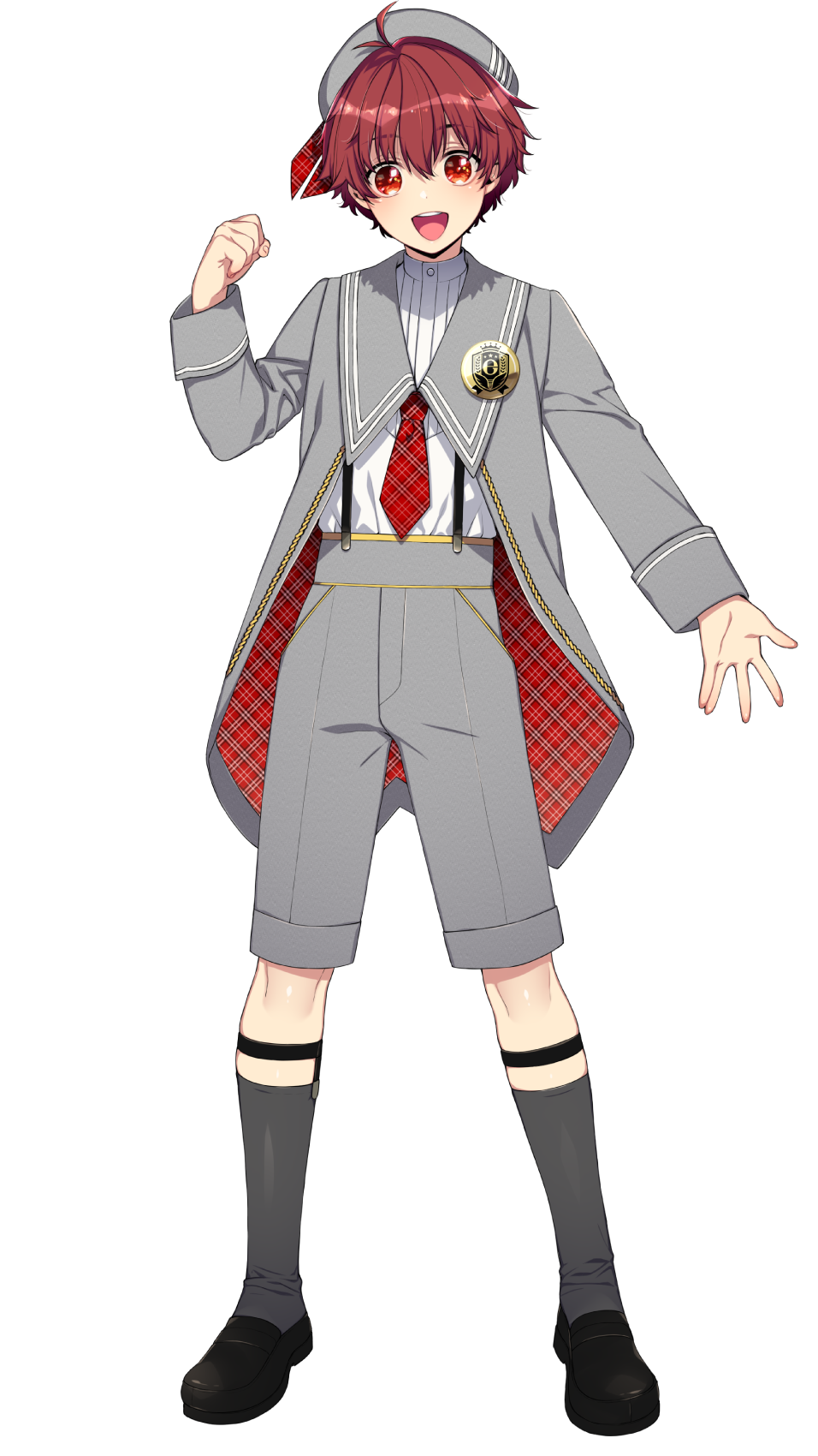 full_body, hat, highres, idol, idol_clothes, idol_show_time, looking_at_viewer, male_focus