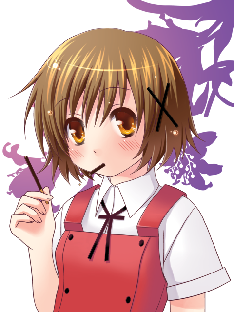 pocky, satakeyura, school_uniform, serafuku, yuno