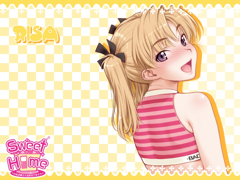 bikini_top, character_single, from_behind, game_cg, kiriyama_taichi, risa_(sweet_home), solo, sweet_home