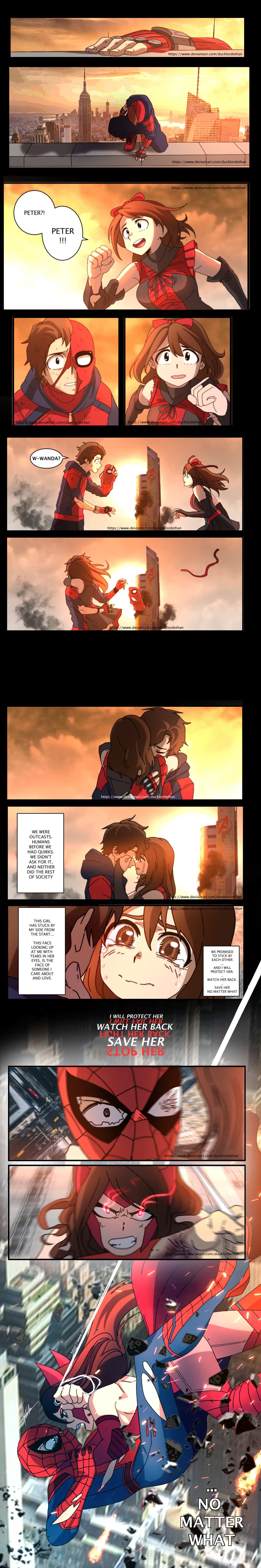 2girls, absurdres, alternate_hairstyle, arm_support, avengers, black_eyes, boku_no_hero_academia, bow