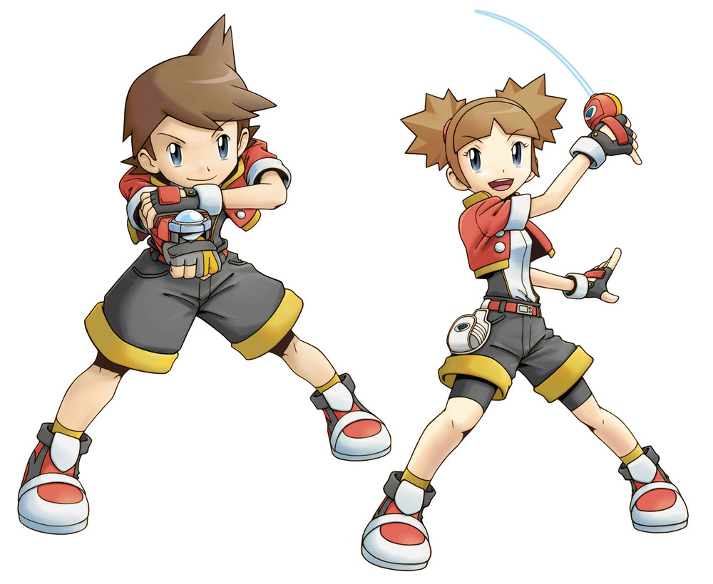 1boy, 1girl, artist_request, belt, black_gloves, capture_styler, fingerless_gloves, full_body