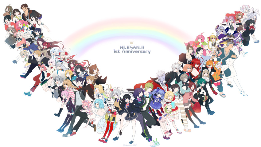 2others, 6+boys, 6+girls, absurdres, achikita_chinami, akabane_youko, amemori_sayo, animal_ears